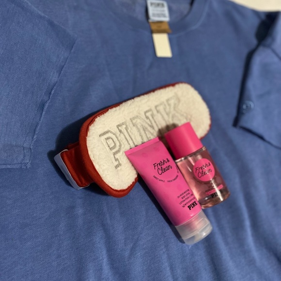 VS PINK short sleeve crop crew sweatshirt - Picture 8 of 11